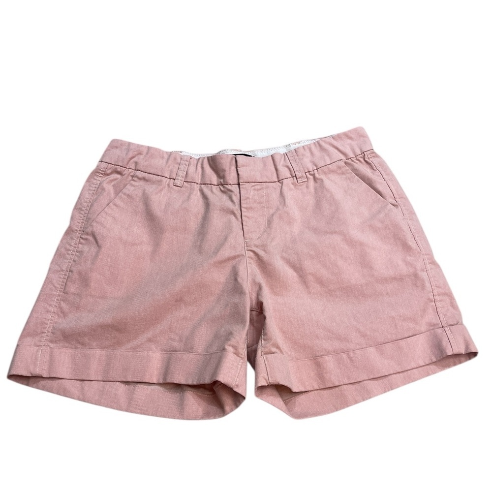 Dear John Pink Hampton Mid-Rise Flat Front 5”Inseam Chino Shorts Womens size 31